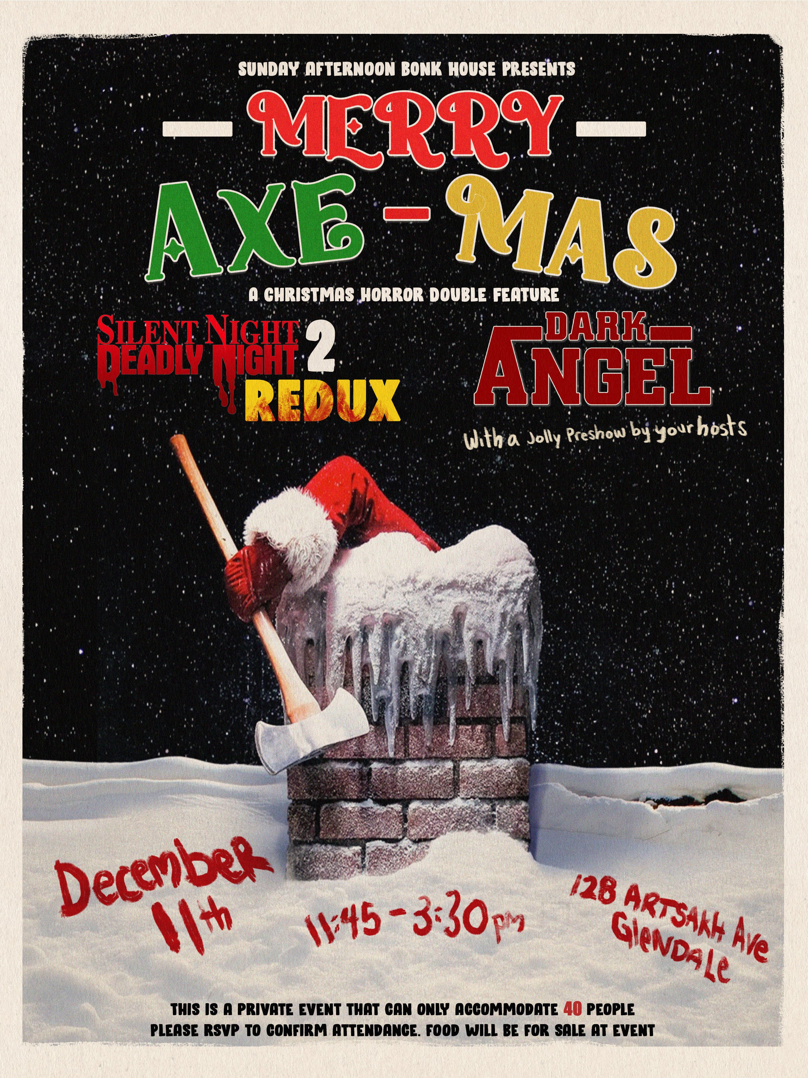 Merry Axe-Mas Christmas Horror Double Feature poster